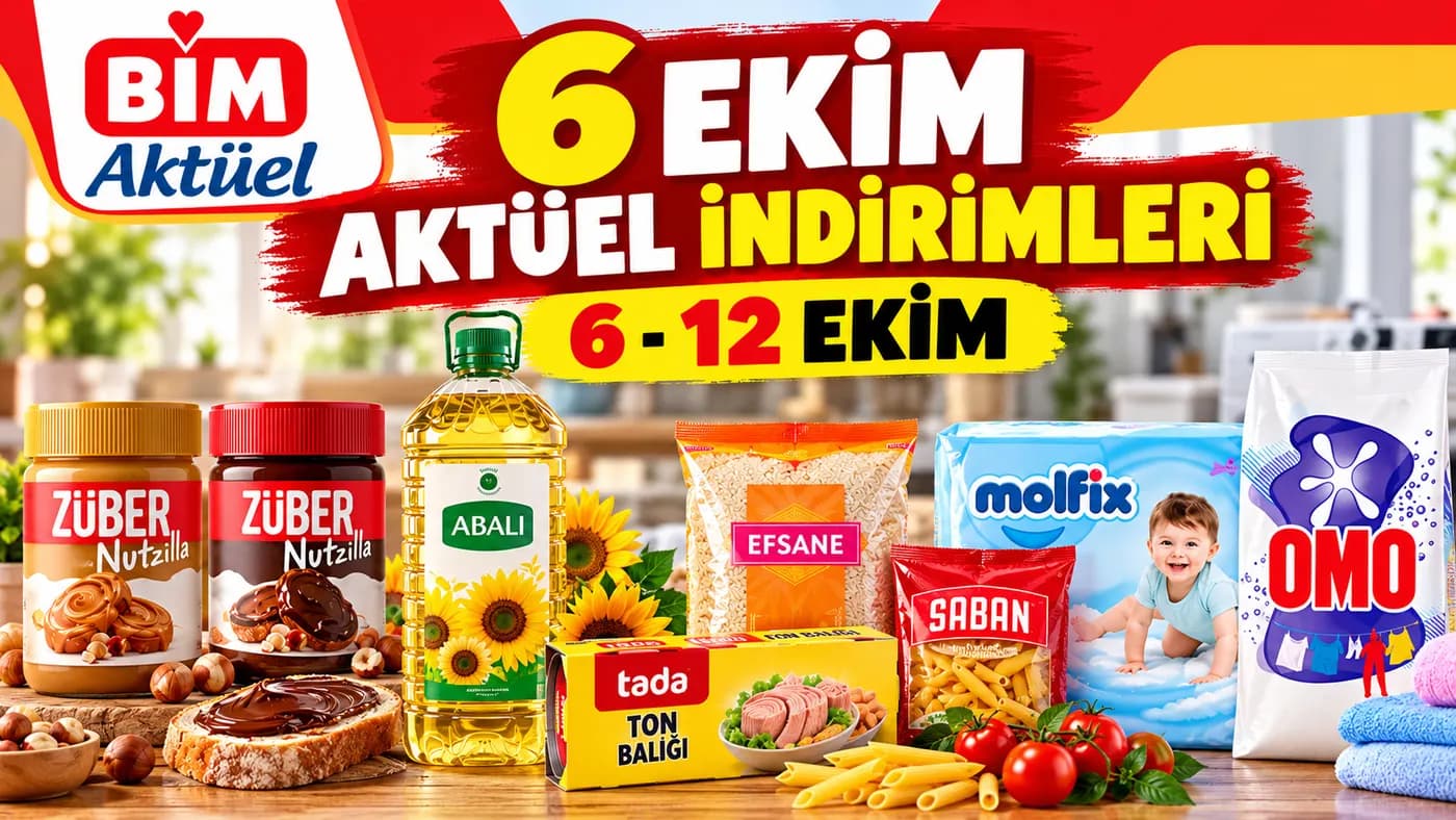 BİM 6-12 Ekim 2026 Aktüel Kataloğu kapak görseli