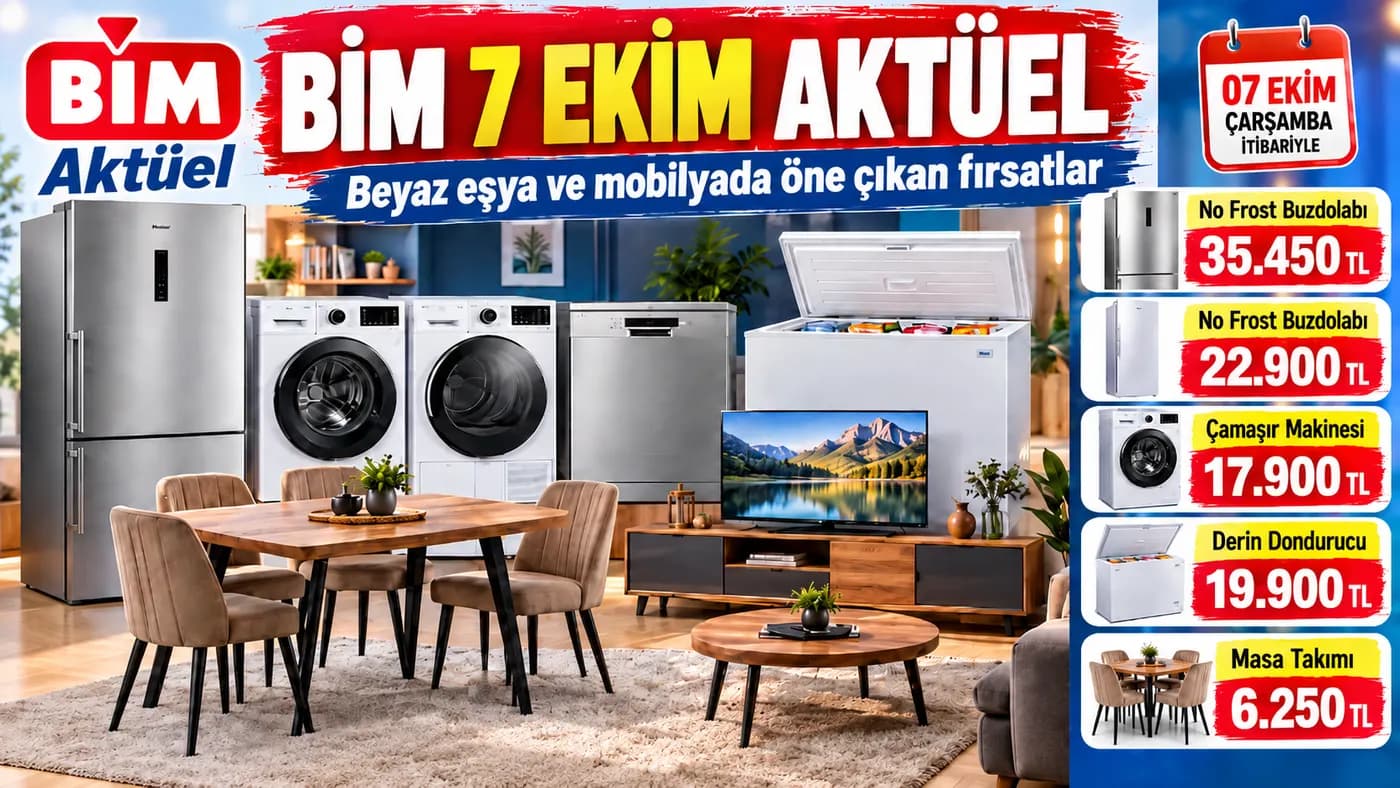 BİM 7-13 Ekim 2026 Aktüel Kataloğu kapak görseli