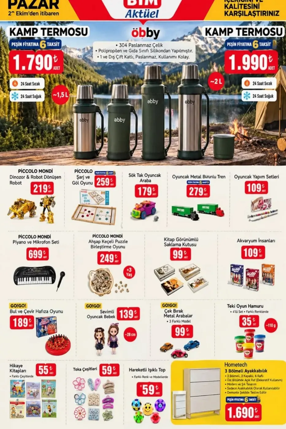 BİM 25 Ekim - 1 Kasım 2026 Aktüel kataloğu sayfa 2