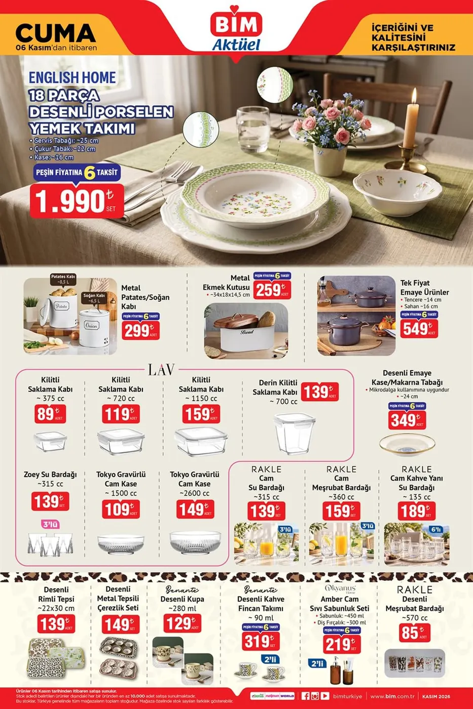 BİM 6-13 Kasım 2026 Aktüel kataloğu sayfa 4